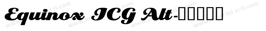 Equinox ICG Alt字体转换